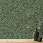 Brewster Home Fashions Winter Berry Evergreen Vine Wallpaper | Wallpaper Twins Brewster Home Fashions Winter Berry Evergreen Vine Wallpaper - SKU 4164-M1844