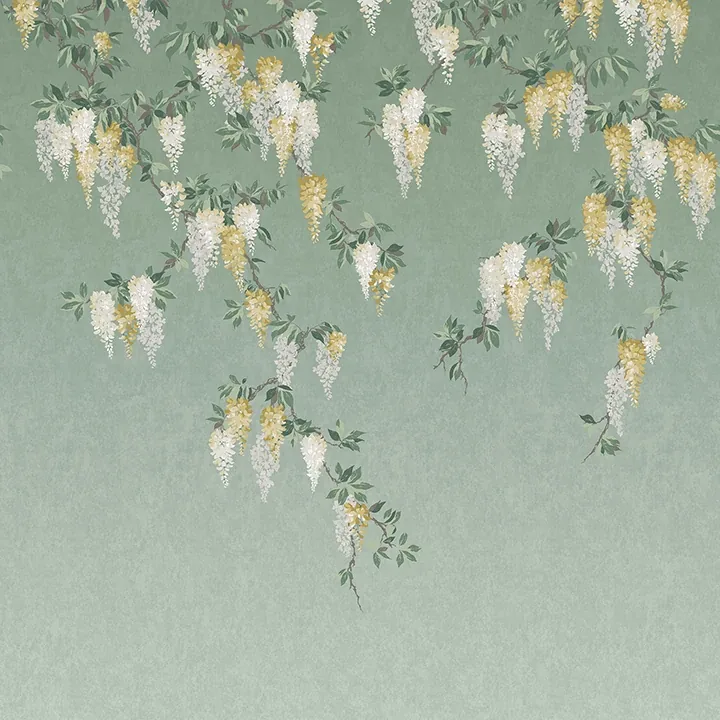 4164-50940 | Wisteria Green Wall Mural
