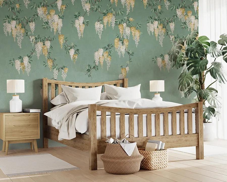 Brewster Home Fashions Wisteria Green Wall Mural | Wallpaper Twins Brewster Home Fashions Wisteria Green Wall Mural - SKU 4164-50940