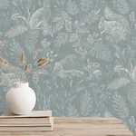 Brewster Home Fashions Woodland Blue Toile Wallpaper - SKU 4164-M1802
