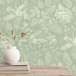 Brewster Home Fashions Woodland Green Toile Wallpaper - SKU 4164-M1801