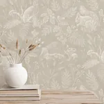 Brewster Home Fashions Woodland Light Grey Toile Wallpaper - SKU 4164-M1800