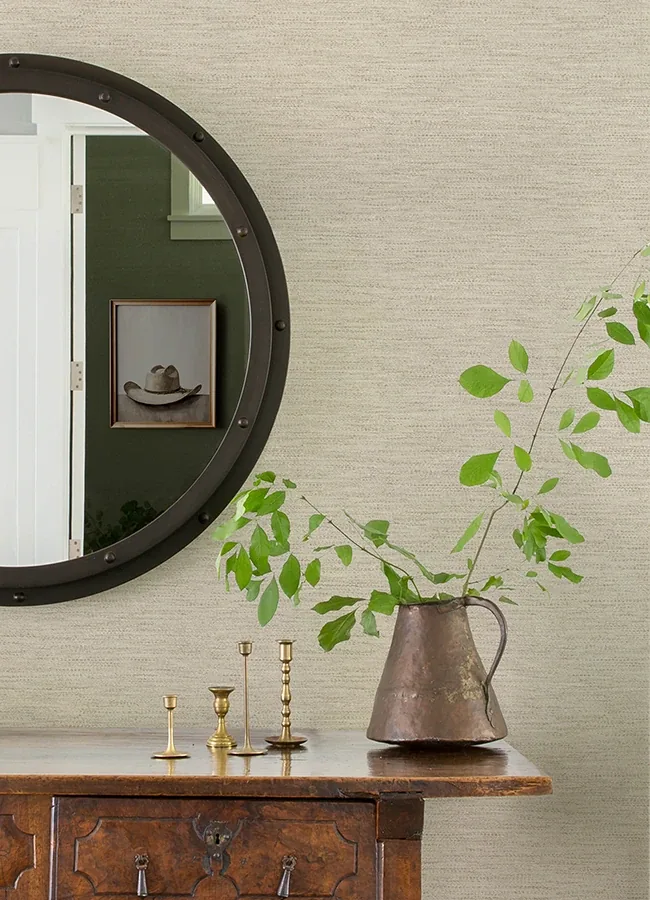 Brewster Home Fashions Wool Texture Beige Wallpaper - SKU 4142-72649