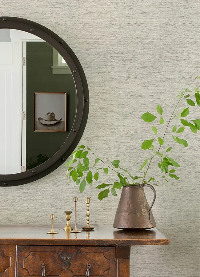 Brewster Home Fashions Wool Texture Light Grey Wallpaper - SKU 4142-72647