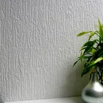 Brewster Home Fashions Worthing White Paintable Textured Vinyl Wallpaper - SKU 437-RD4009