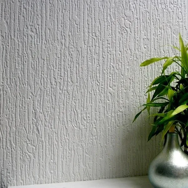 Brewster Home Fashions Worthing White Paintable Textured Vinyl Wallpaper - SKU 437-RD4009