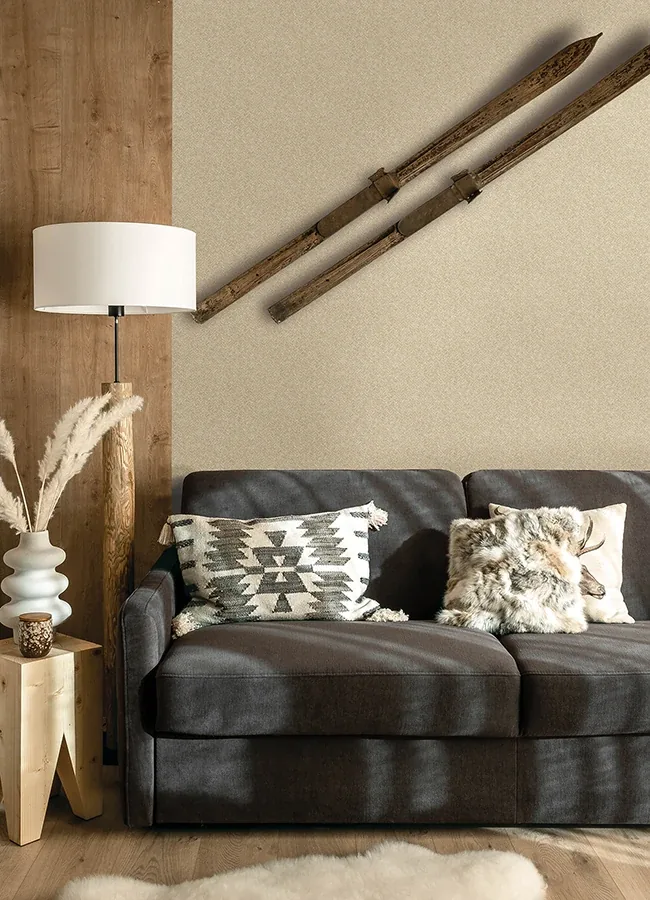 Brewster Home Fashions Woven Basket Khaki Wallpaper - SKU 4142-72641