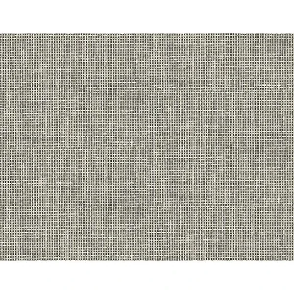 Brewster Home Fashions Woven Charcoal Grid Wallpaper - SKU PS41300