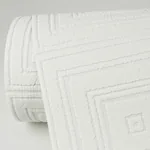 Brewster Home Fashions Wright White Tin Paintable Wallpaper - SKU 4000-6640-13