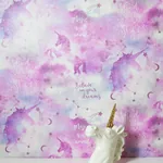 Brewster Home Fashions Xena Pink Galaxy Unicorn Wallpaper | Wallpaper Twins Brewster Home Fashions Xena Pink Galaxy Unicorn Wallpaper - SKU AH292901