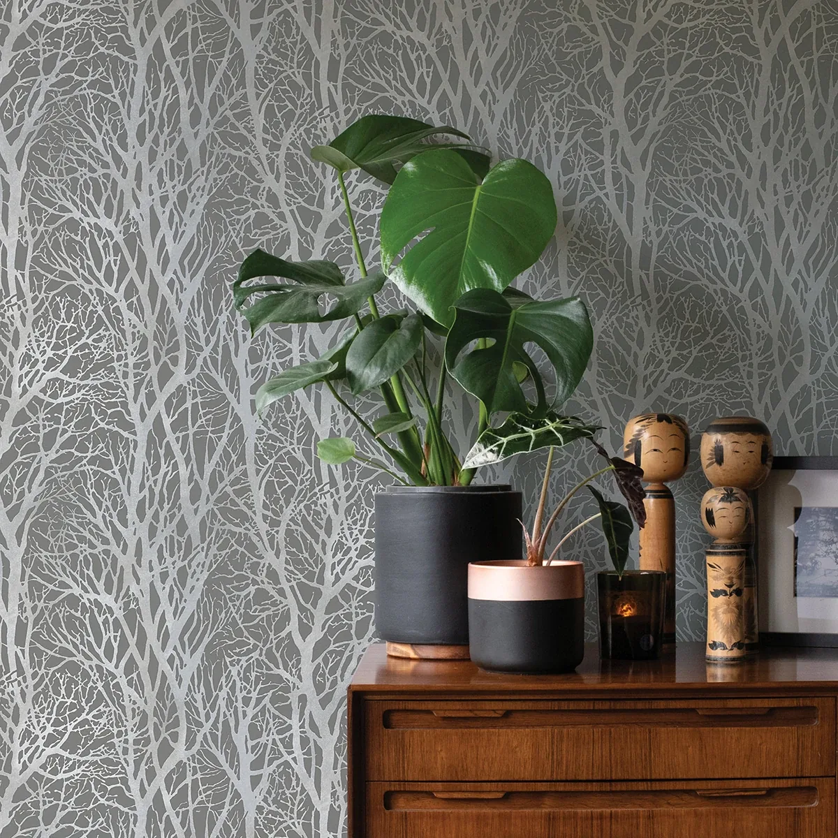 Brewster Home Fashions Yasuo Grey Tree Branch Wallpaper | Wallpaper Twins Brewster Home Fashions Yasuo Grey Tree Branch Wallpaper - SKU 4035-30094-3