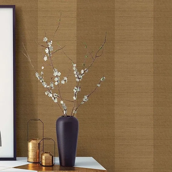 Brewster Home Fashions Yue Olive Grasscloth Wallpaper - SKU 63-54742