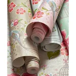 Brewster Home Fashions Yuma Khaki Birds in Paradise Wallpaper - SKU 300163