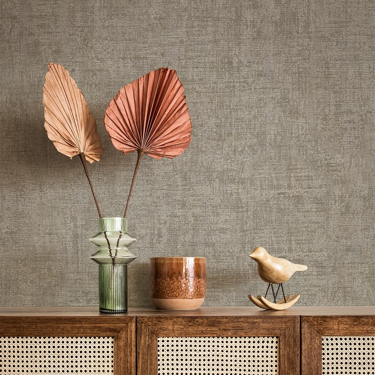 Brewster Home Fashions Yurimi Taupe Distressed Wallpaper | Wallpaper Twins Brewster Home Fashions Yurimi Taupe Distressed Wallpaper - SKU 4044-32261-6