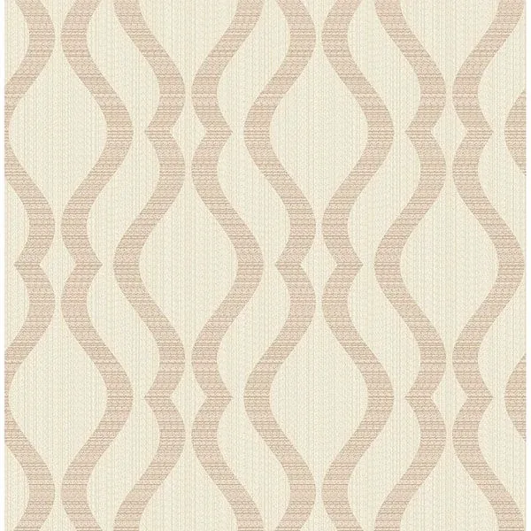 2834-25065 | Yves Rose Gold Ogee Wallpaper