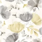 Brewster Home Fashions Zahra Grey Floral Wallpaper - SKU 2904-25679