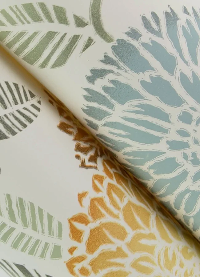 Brewster Home Fashions Zalipie Apricot Floral Trail Wallpaper - SKU 3125-72326