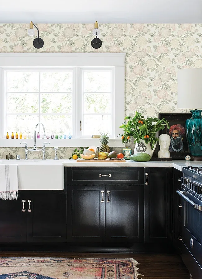 Brewster Home Fashions Zalipie Blush Floral Trail Wallpaper - SKU 3125-72329