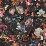 Brewster Home Fashions Zarinda Dark Grey Flowers Wallpaper - SKU DD139172