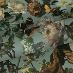 Brewster Home Fashions Zarinda Light Blue Flowers Wallpaper - SKU DD139292
