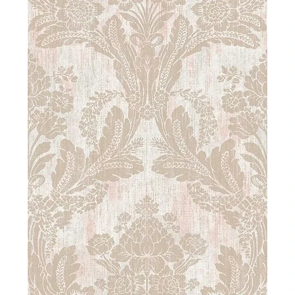 Brewster Home Fashions Zemi Light Pink Damask Wallpaper - SKU 2835-M1411