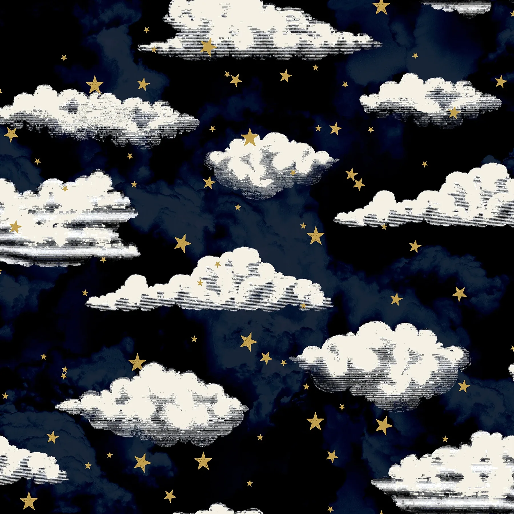 Brewster Home Fashions Zeno Navy Starry Skies Wallpaper - SKU AH923907