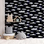 Brewster Home Fashions Zeno Navy Starry Skies Wallpaper - SKU AH923907