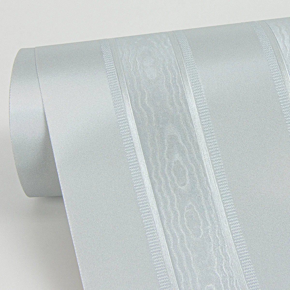 Brewster Home Fashions Zeta Light Blue Moire Stripe Wallpaper - SKU 4058-24890