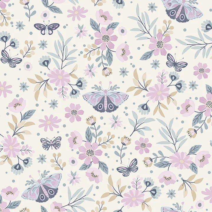 Brewster Home Fashions Zev Pink Butterfly Wallpaper - SKU 4060-58103