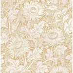 Brewster Home Fashions Zinnia Mustard Floral Wallpaper | Wallpaper Twins Brewster Home Fashions Zinnia Mustard Floral Wallpaper - SKU 2900-42528