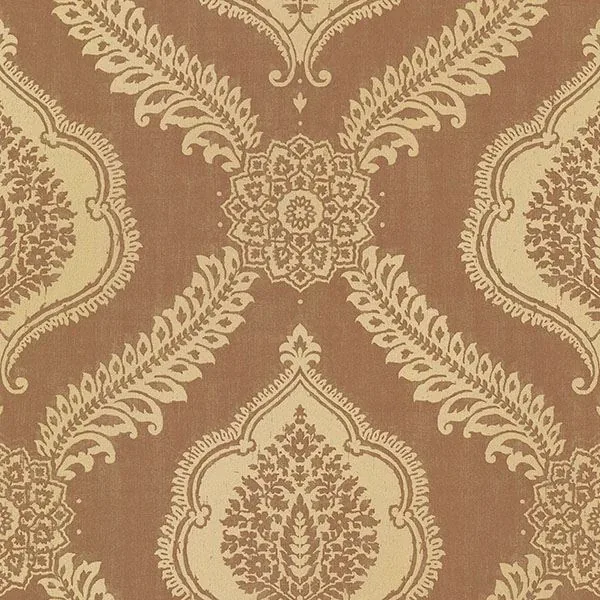 Brewster Home Fashions Zoraya Copper Damask Wallpaper - SKU 2618-21305