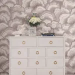 York Designer Series Abalone Lavender Fans Wallpaper | Wallpaper Twins York Designer Series Abalone Lavender Fans Wallpaper - SKU NT6185