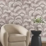 York Designer Series Abalone Lavender Fans Wallpaper | Wallpaper Twins York Designer Series Abalone Lavender Fans Wallpaper - SKU NT6185