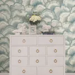 York Designer Series Abalone Mist Fans Wallpaper - SKU NT6184