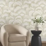 York Designer Series Abalone Sand Fans Wallpaper | Wallpaper Twins York Designer Series Abalone Sand Fans Wallpaper - SKU NT6182