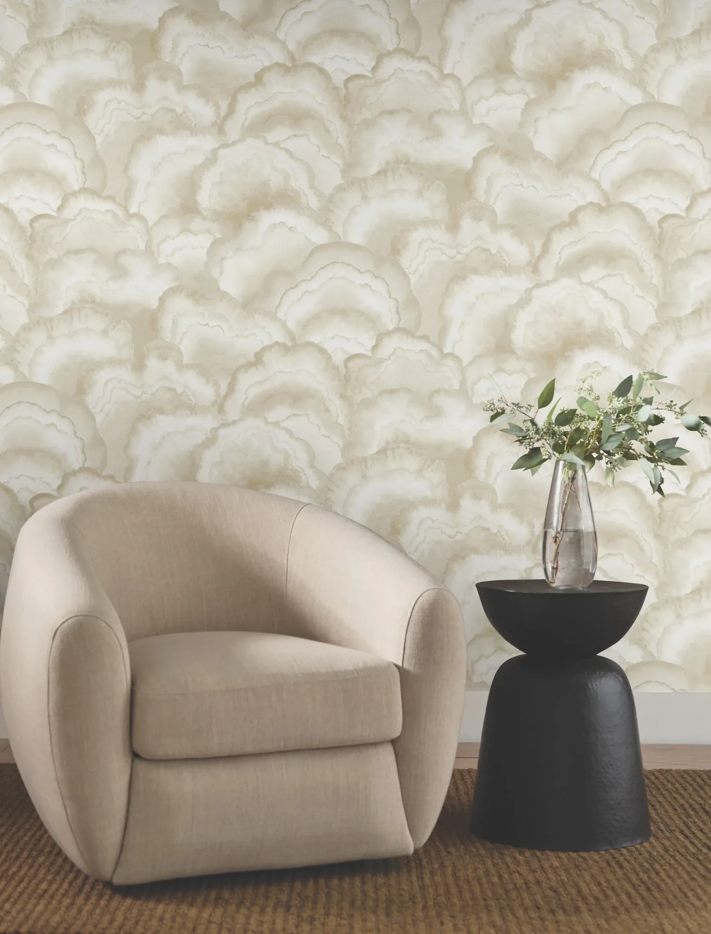 York Designer Series Abalone Sand Fans Wallpaper | Wallpaper Twins York Designer Series Abalone Sand Fans Wallpaper - SKU NT6182
