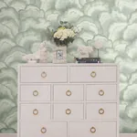 York Designer Series Abalone Seaglass Fans Wallpaper | Wallpaper Twins York Designer Series Abalone Seaglass Fans Wallpaper - SKU NT6181