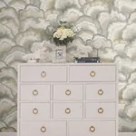 York Designer Series Abalone Smokey Fans Wallpaper | Wallpaper Twins York Designer Series Abalone Smokey Fans Wallpaper - SKU NT6183