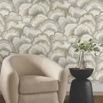 York Designer Series Abalone Smokey Fans Wallpaper | Wallpaper Twins York Designer Series Abalone Smokey Fans Wallpaper - SKU NT6183