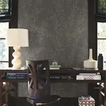 York Designer Series Allerton Bamboo Black Wallpaper - SKU AB3061