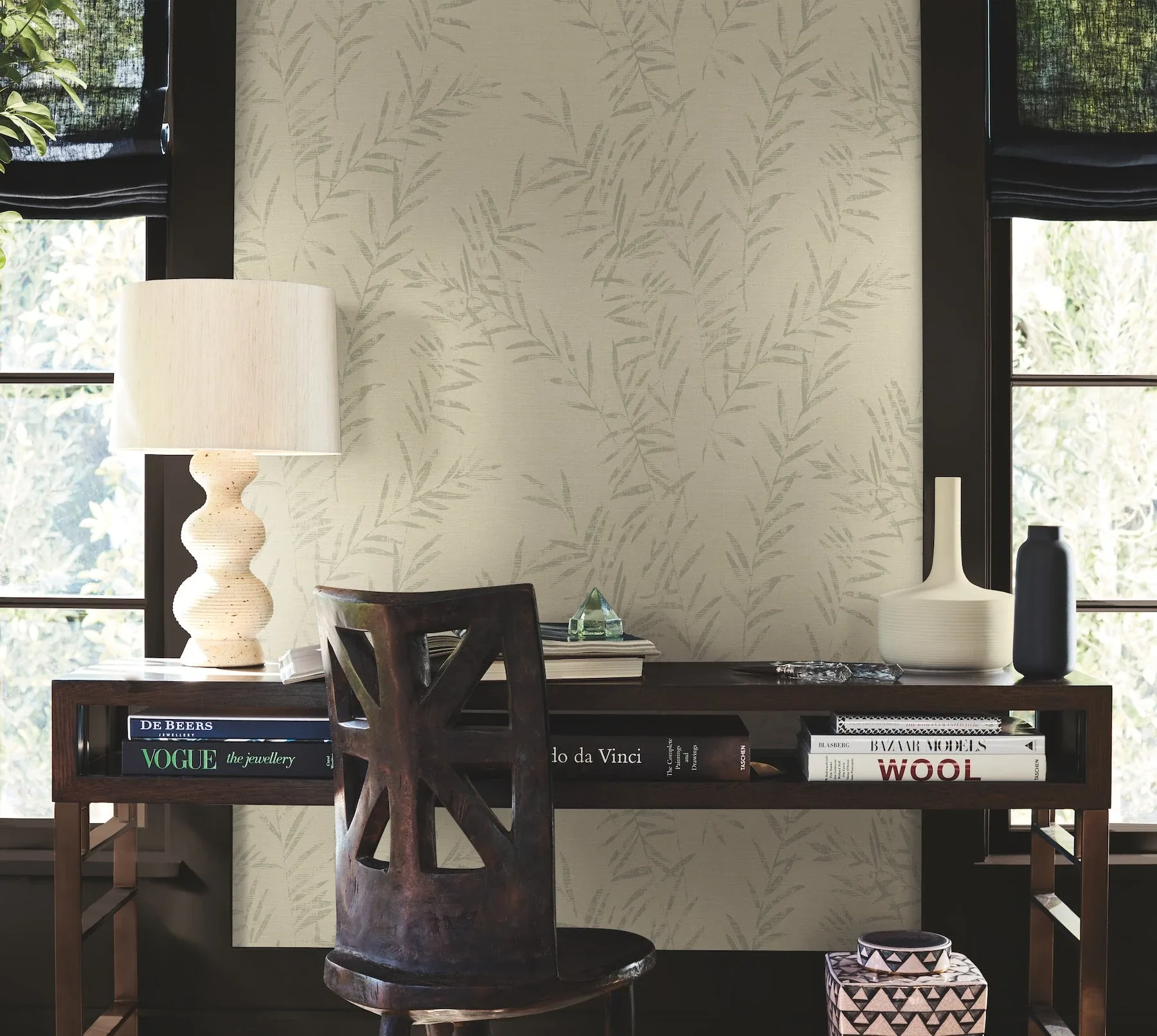 York Designer Series Allerton Bamboo Linen Wallpaper | Wallpaper Twins York Designer Series Allerton Bamboo Linen Wallpaper - SKU AB3063