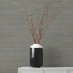 York Designer Series Amyra Silk Charcoal Wallpaper | Wallpaper Twins York Designer Series Amyra Silk Charcoal Wallpaper - SKU ZA8097N