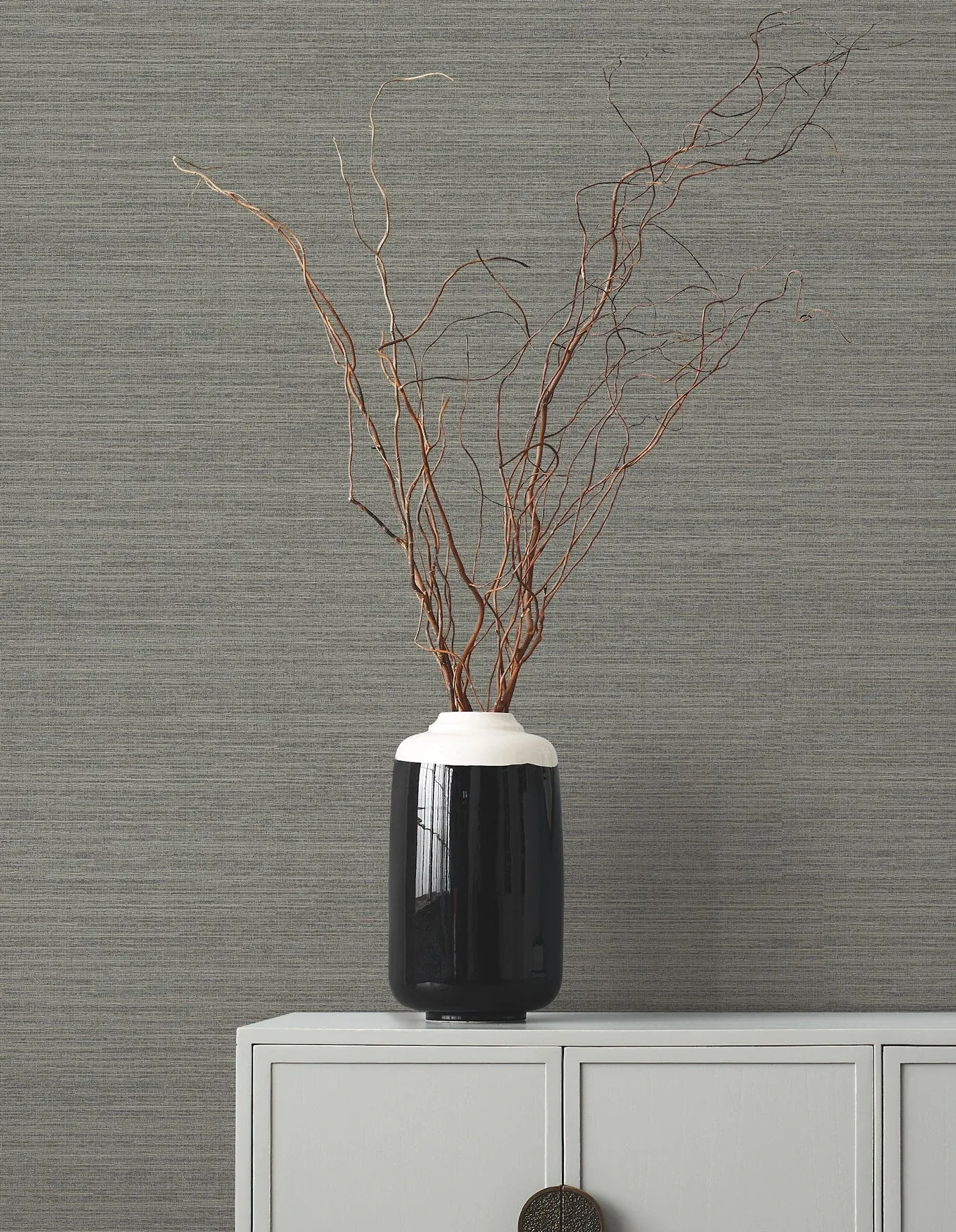 York Designer Series Amyra Silk Charcoal Wallpaper | Wallpaper Twins York Designer Series Amyra Silk Charcoal Wallpaper - SKU ZA8097N