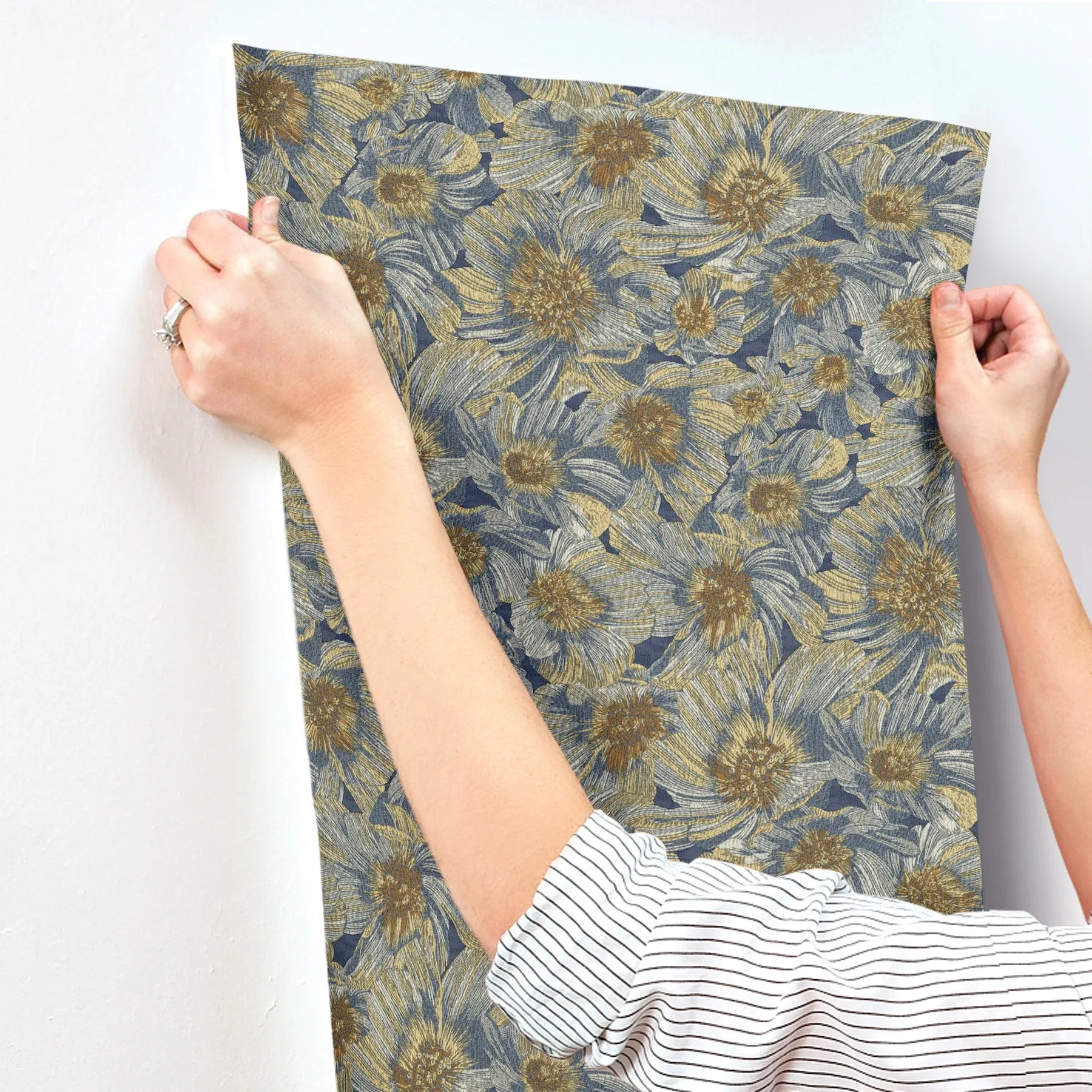 York Designer Series Anemoni Blue Wallpaper - SKU MI10501