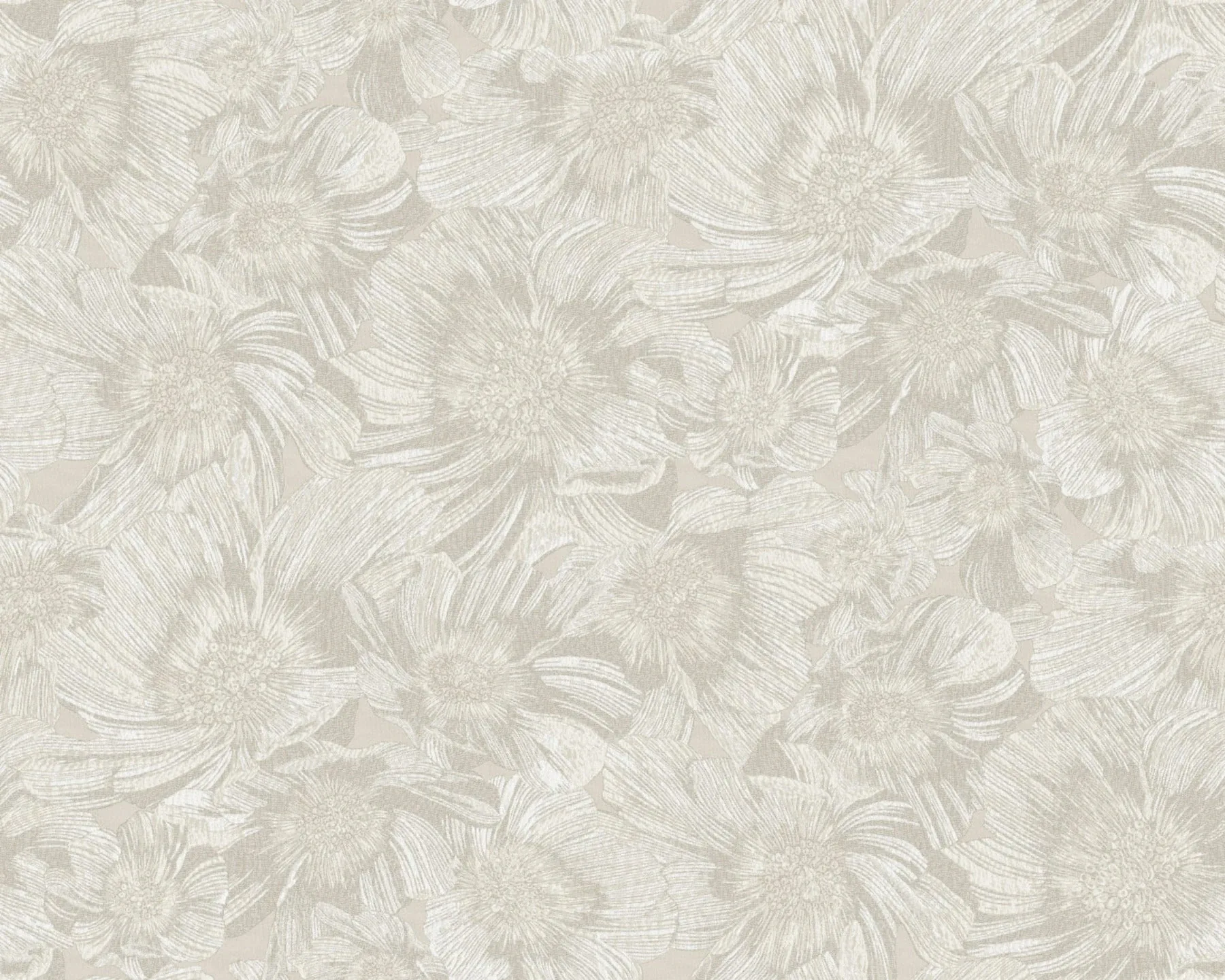 MI10502 | Anemoni White Wallpaper