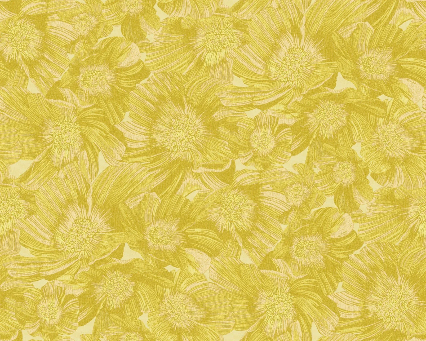 York Designer Series Anemoni Yellow Wallpaper - SKU MI10500