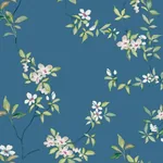 York Designer Series April Blossom Cobalt Wallpaper | Wallpaper Twins York Designer Series April Blossom Cobalt Wallpaper - SKU ZA8072