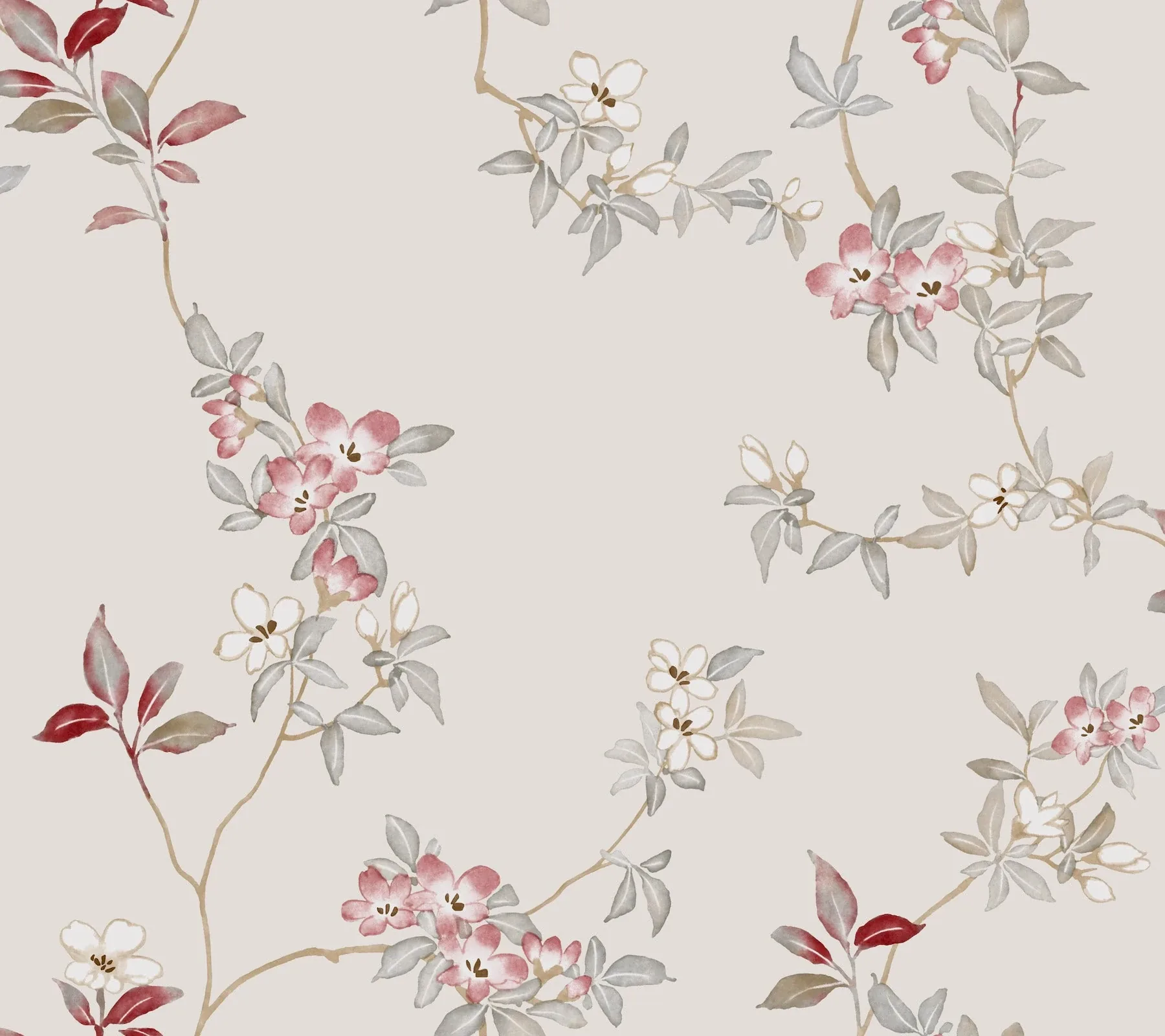ZA8076 | April Blossom Cream Wallpaper