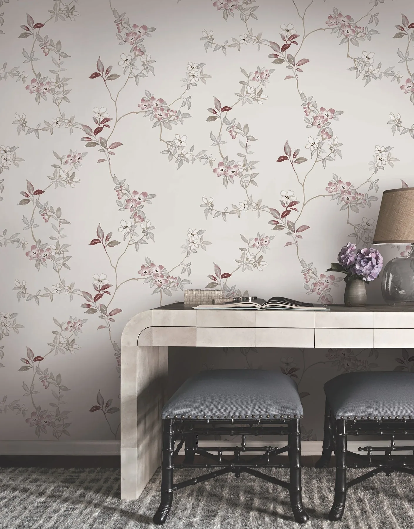 York Designer Series April Blossom Cream Wallpaper | Wallpaper Twins York Designer Series April Blossom Cream Wallpaper - SKU ZA8076