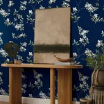York Designer Series April Blossom Navy Wallpaper - SKU ZA8071